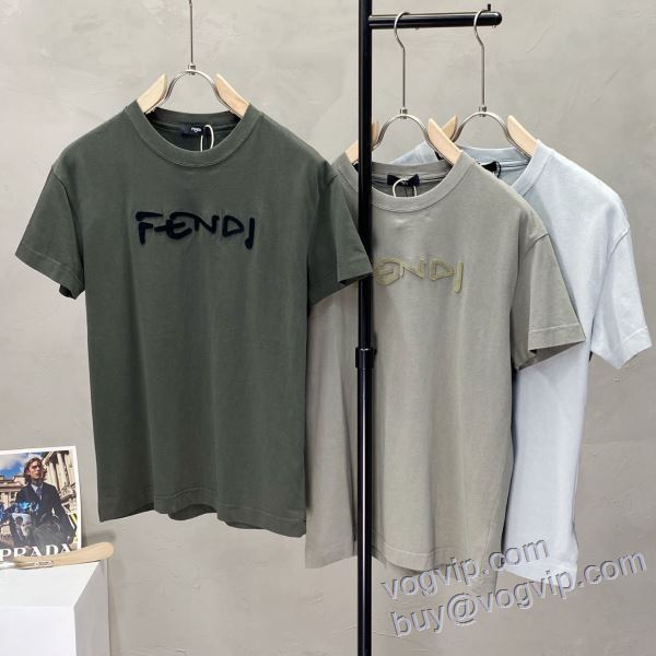 2025品質保証高品質 フェンディ FENDI スーパーコピー 半袖Tシャツ 3色可選 【人気ブログ掲載】