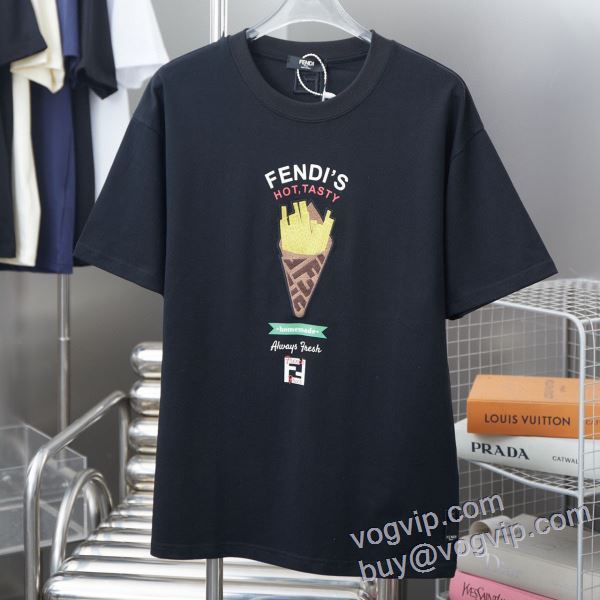 フェンディ スーパーコピー 2025数量限定格安 半袖Tシャツ 2色可選 雑誌掲載アイテム