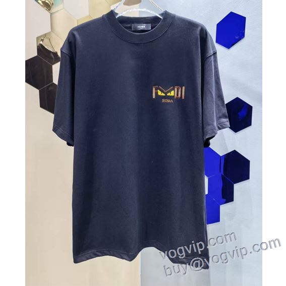 半袖Tシャツ 入手困難！フェンディ 偽物ブランド 2025新品本物 7色可選