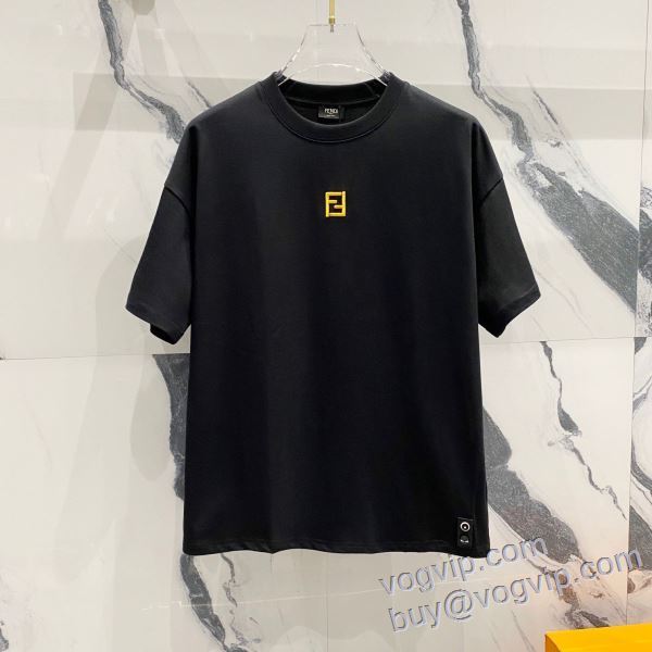 2025最安値セール フェンディ FENDI ブランドコピー 半袖Tシャツ 超目玉 2色可選