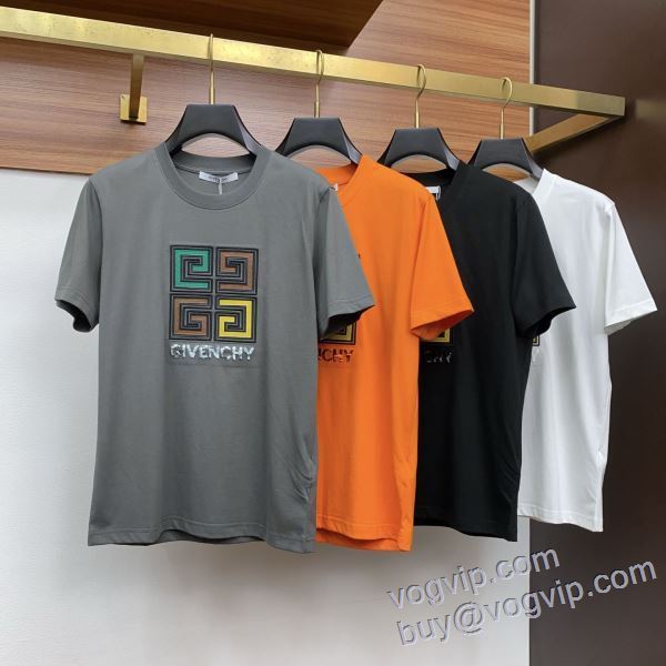 ジバンシィ ブランドコピー 2025年モデル入荷 半袖Tシャツ 4色可選 希少価値大！