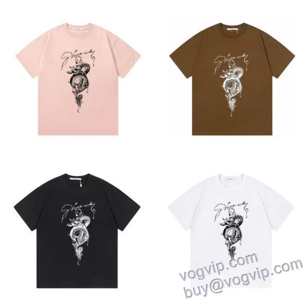 人気新品★超特価★ ジバンシィ コピーブランド 半袖Tシャツ 4色可選 2025最新入荷