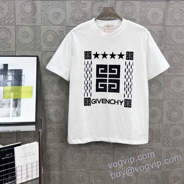 ジバンシィ 海外セレブ愛用 GIVENCHY スーパーコピー 半袖Tシャツ 2色可選 2025HOT大人気