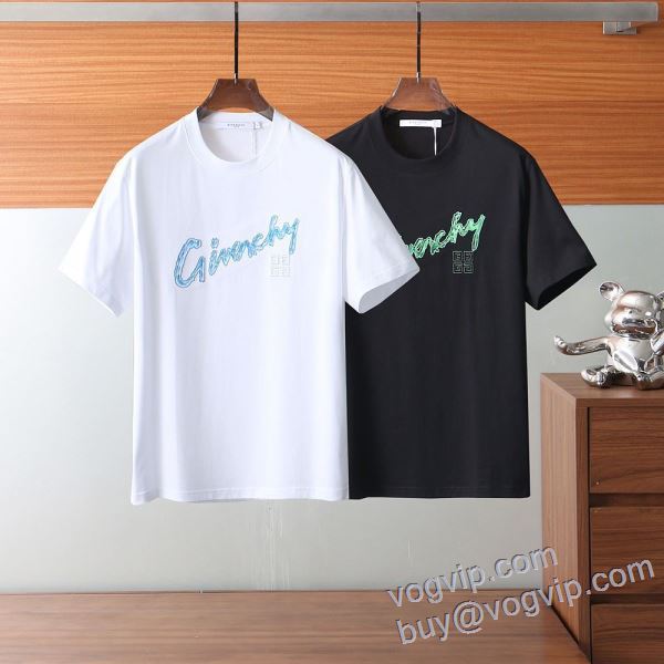 上品な輝きを放つ形 2025お得低価 ジバンシィ GIVENCHY スーパーコピー 激安 半袖Tシャツ 2色可選