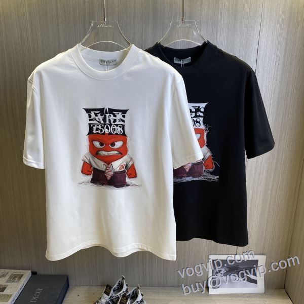お洒落に魅せる ジバンシィ GIVENCHY 偽物ブランド 半袖Tシャツ 2色可選 2025お得低価