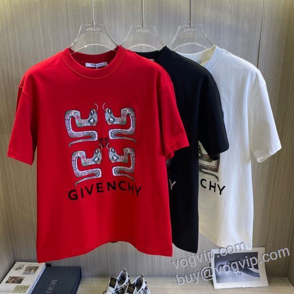 2025最安値人気 ジバンシィ GIVENCHY 最高N級ブランドコピー 半袖Tシャツ 超目玉 3色可選