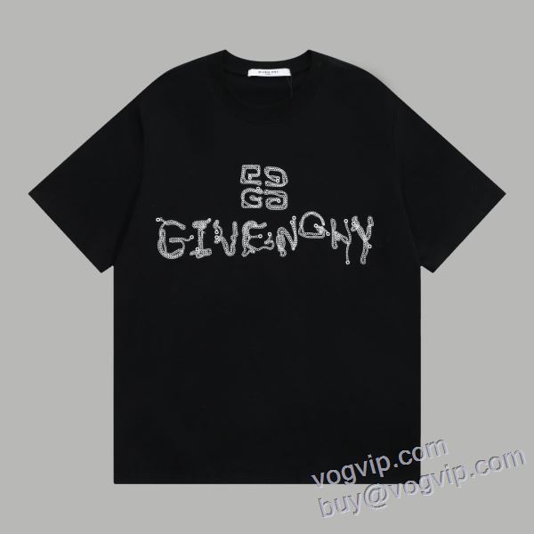 首胸ロゴ ジバンシィ ブランド 偽物 通販 半袖Tシャツ 2025お買い得人気セール