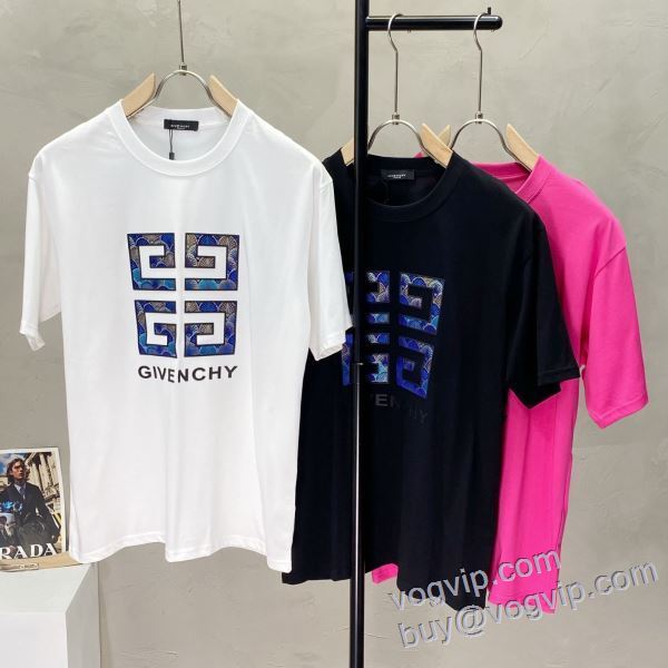 2025爆買い定番人気 ジバンシィ 偽物ブランド SALE!今季 半袖Tシャツ 3色可選