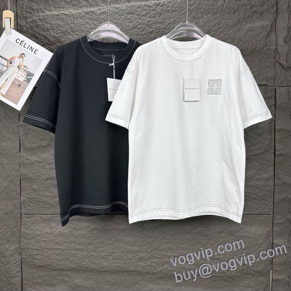 ずっと人気? ジバンシィ GIVENCHY 半袖Tシャツ ブランド 偽物 通販 2色可選 2025全国無料人気