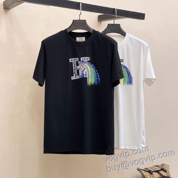 2025年モデル入荷 エルメス コピー ブランド 早くも完売している 半袖Tシャツ 2色可選