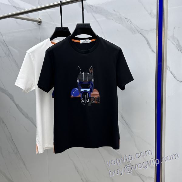 今一番HOTな新品 エルメス スーパーコピー 激安 半袖Tシャツ 2色可選 2025春夏