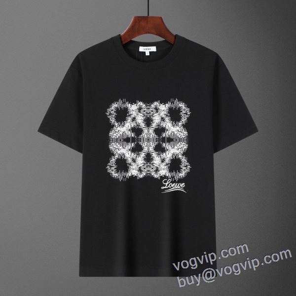 2025春夏 半袖Tシャツ 2色可選 おしゃれに絶大な人気 ロエベ 偽物ブランド