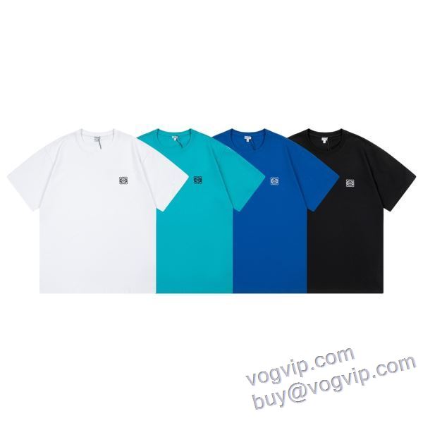 LOEWE ブランド 偽物 通販 2025HOT本物保証 ロエベ 半袖Tシャツ 4色可選 日本未入荷モデル