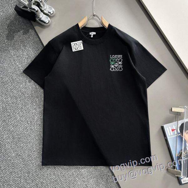 活用できるアイテム ロエベ LOEWE ブランドスーパーコピー 2025お買い得新品 半袖Tシャツ 2色可選
