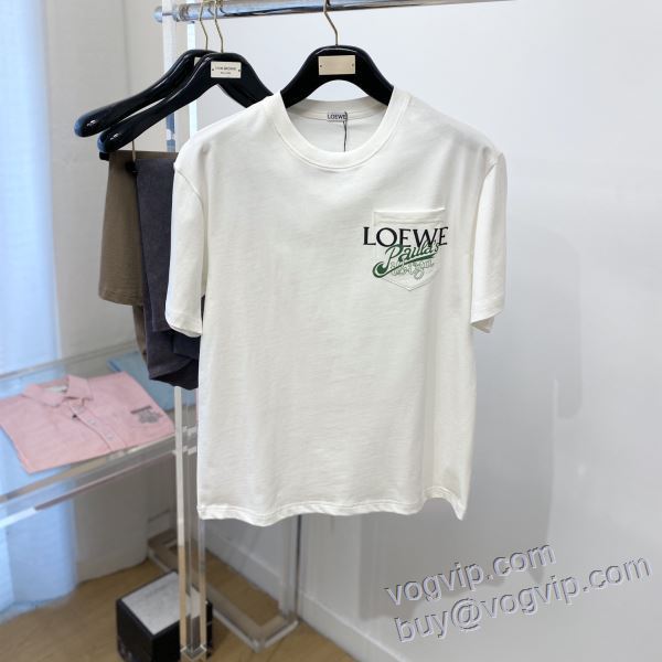 2025品質保証高品質 ロエベ スーパーコピー 激安 流通限定モデル 半袖Tシャツ 2色可選
