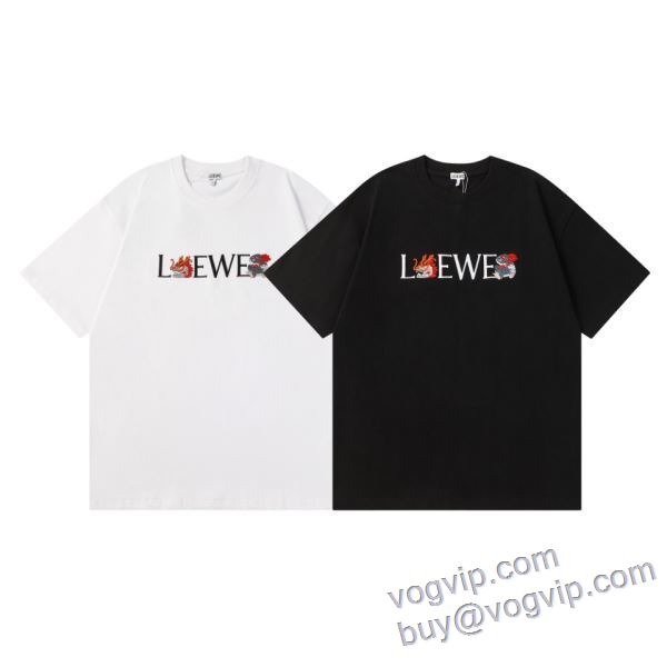 今話題の最新作 ロエベ コピーブランド 半袖Tシャツ 2色可選 2025品質保証高品質