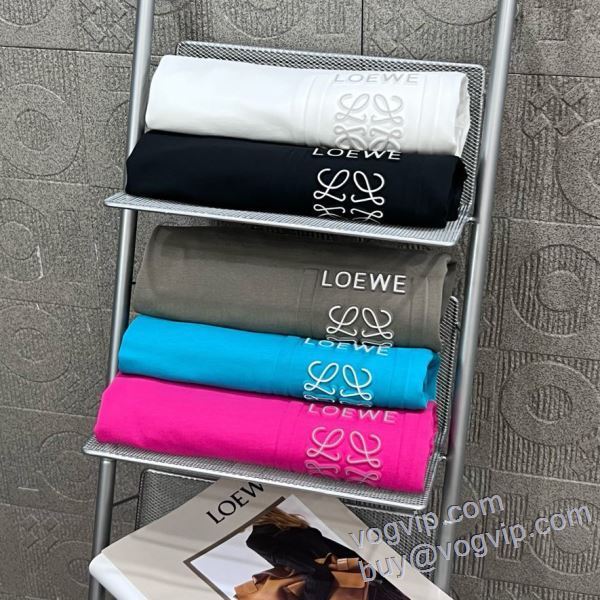 ロエベ 2025人気セール定番 半袖Tシャツ 5色可選 LOEWE スーパーコピー 変わらない人気を誇る