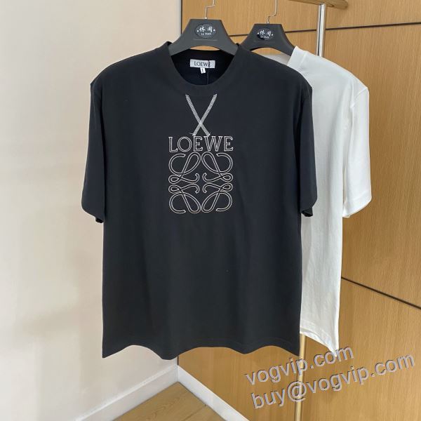 VOGブランドスーパーコピー 人気新品★超特価★ ロエベ LOEWE 半袖Tシャツ 2色可選 2025限定セール大人気