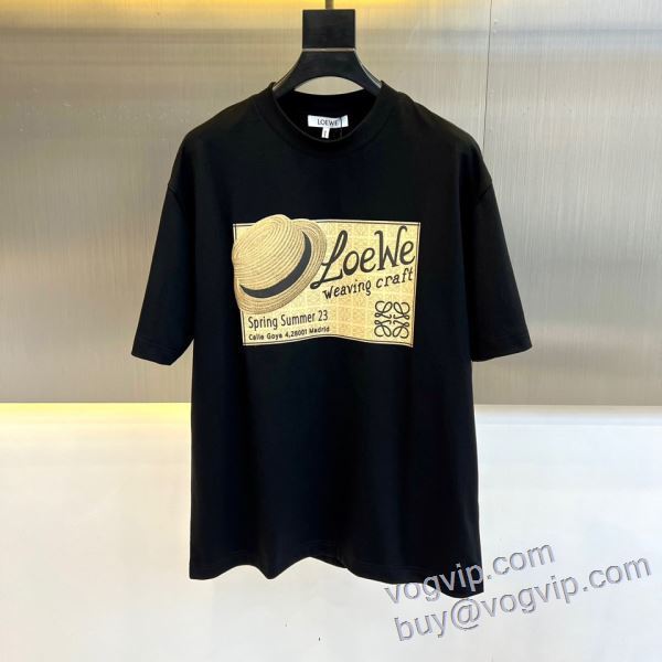 着心地抜群 ブランドコピー代引き専門店 2025限定セール大人気 半袖Tシャツ 2色可選 ロエベ LOEWE