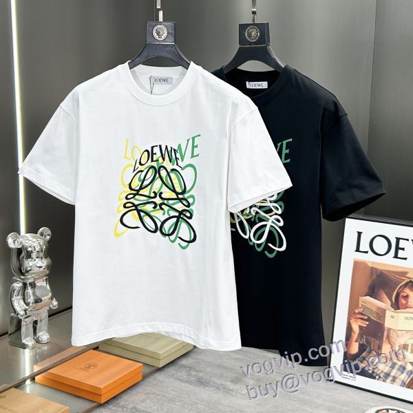 2025新商品！ スーパーコピー信用できるサイト 大絶賛の履き心地! ロエベ LOEWE 半袖Tシャツ 2色可選