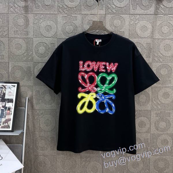 半袖Tシャツ ロエベ LOEWE VOGコピー 2025最安値セール 2色可選 サイズ豊富