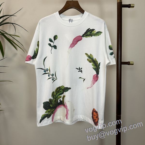 お洒落に魅せる 最大級ブランドコピー通販優良店 2025新作品 半袖Tシャツ ロエベ LOEWE