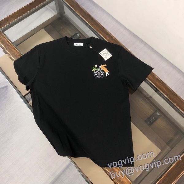 2025品質保証大人気 ロエベ LOEWE 半袖Tシャツ 絶大な人気を誇る スーパーコピー 激安 2色可選