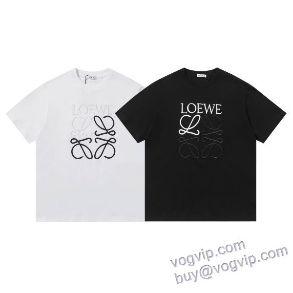 半袖Tシャツ 2色可選 ロエベ LOEWE 2025品質保証 ブランドコピー ランキング商品