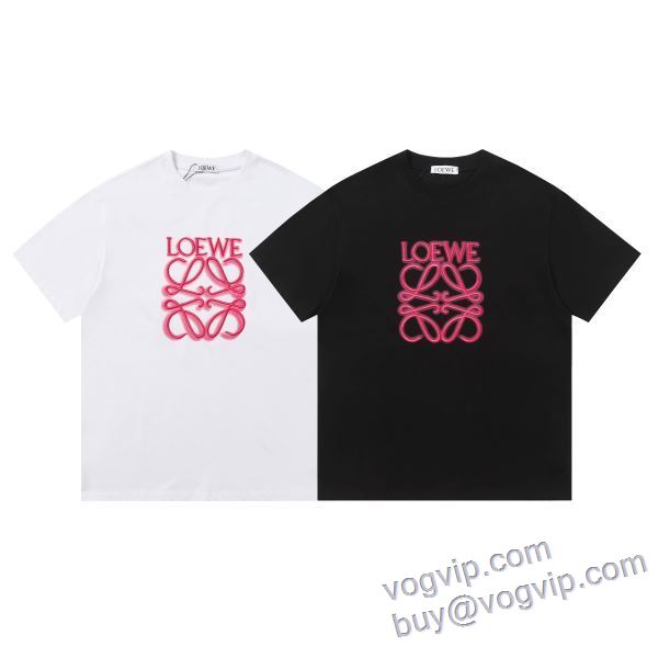 ロエベ LOEWE 半袖Tシャツ 2025品質保証 2色可選 コピー ブランド 高評価の人気品