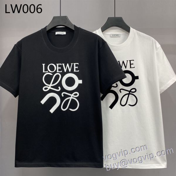 2025新品本物 ロエベ LOEWE 半袖Tシャツ 2色可選 スーパーコピー 激安 肌触りの気持ちい?