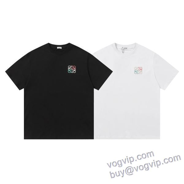 主役になる存在感 半袖Tシャツ 2色可選 ロエベ LOEWE 2025最安値高品質 ブランドコピー