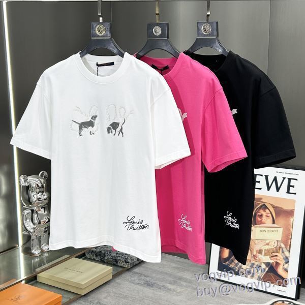 2025年モデル入荷 ルイ ヴィトン スーパーコピー 半袖Tシャツ 3色可選 人気販売中