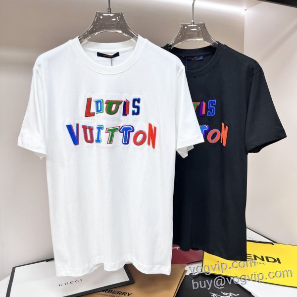 2025最新入荷 ルイ ヴィトン LOUIS VUITTON スーパーコピー 半袖Tシャツ 2色可選 人気新品★超特価★