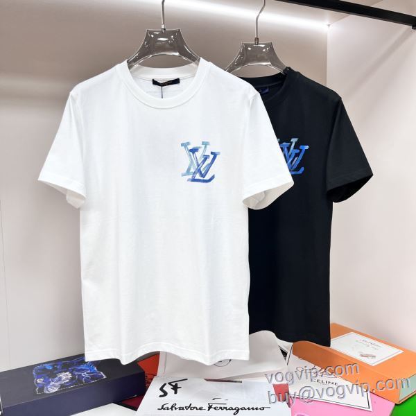 2025新作品 ルイ ヴィトン LOUIS VUITTON スーパーコピー 激安 半袖Tシャツ 2色可選 選べる極上