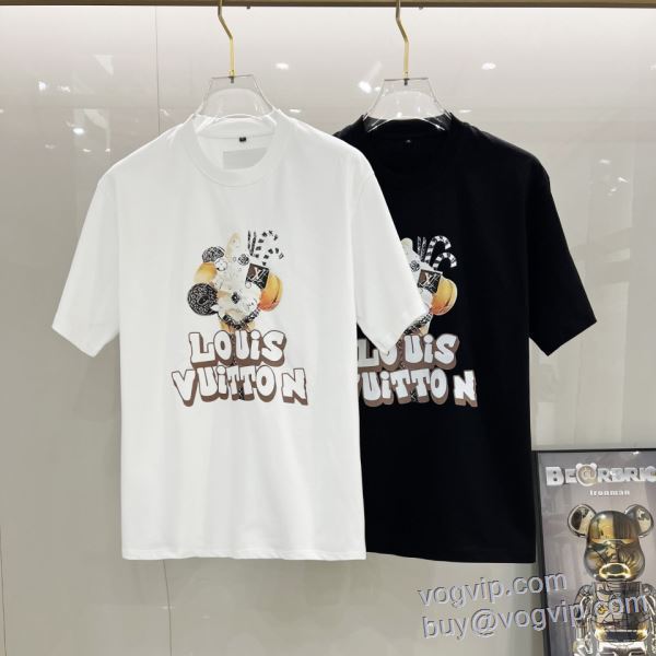 半袖Tシャツ 今買い◎得 ルイ ヴィトン LOUIS VUITTON スーパーコピー 2025新作品 2色可選