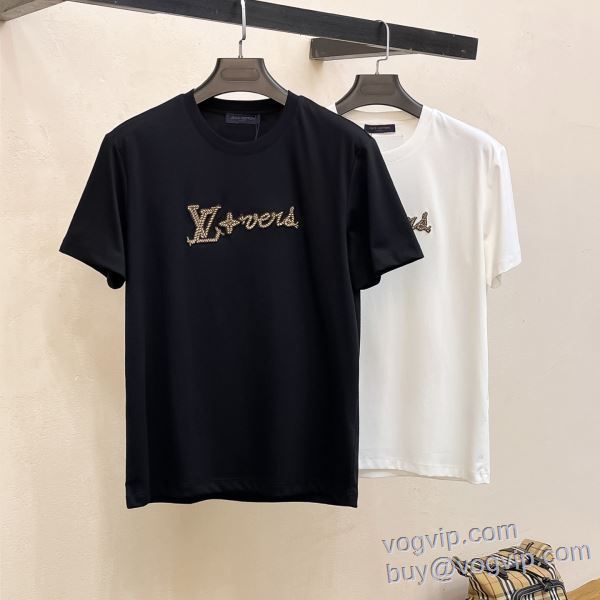 極上の着心地 ルイ ヴィトン LOUIS VUITTON ブランドスーパーコピー 2025HOT本物保証 半袖Tシャツ 2色可選