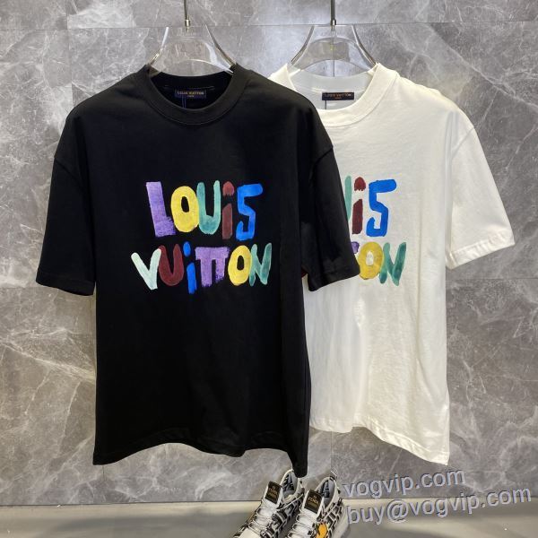 2025新作登場 半袖Tシャツ 2色可選 ルイ ヴィトン LOUIS VUITTON スーパーコピー信用できるサイト スタイリッシュな印象