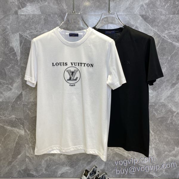 ルイ ヴィトン LOUIS VUITTON 2025お得定番 半袖Tシャツ 2色可選 スーパーコピー 優良サイト デザイン性の高い