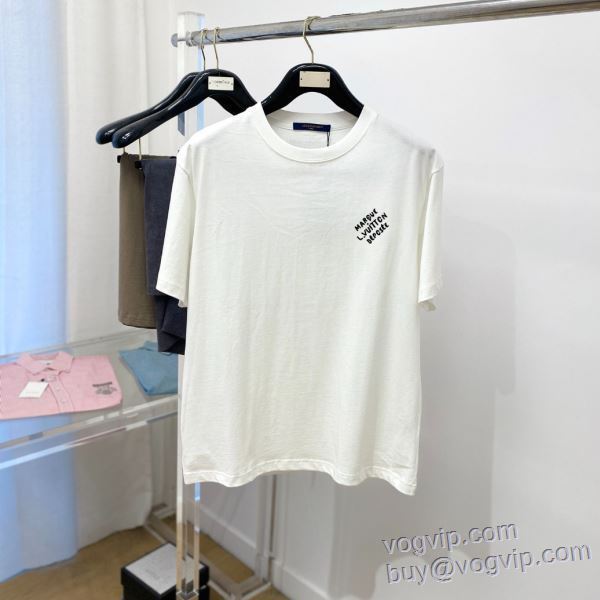 2025お買い得高品質 ルイ ヴィトン LOUIS VUITTON 半袖Tシャツ 2色可選 コピー 商品 販売 コスパ最高のプライス