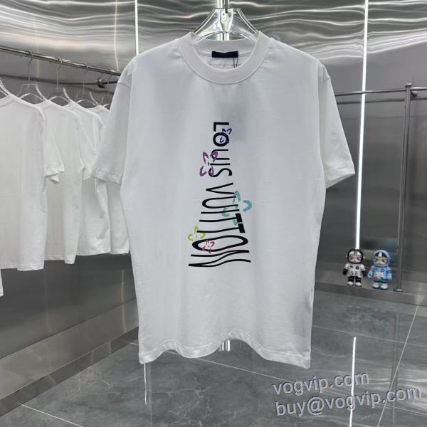 2025超激得格安 ルイ ヴィトン ブランドコピー おしゃれに絶大な人気の 半袖Tシャツ 3色可選