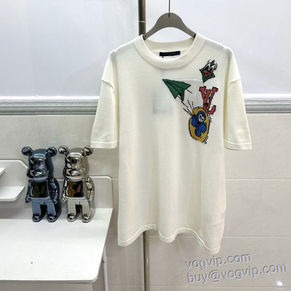芸能人に愛用者続出 ルイ ヴィトン LOUIS VUITTON コピー 2025春夏新作 半袖Tシャツ