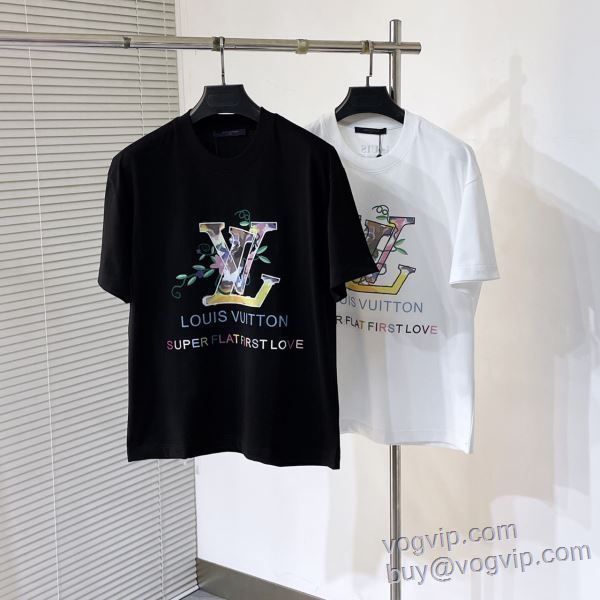 2025春夏新作 ルイ ヴィトン LOUIS VUITTON コピー ブランド 半袖Tシャツ 2色可選 ショートパンツ 確定となる上品