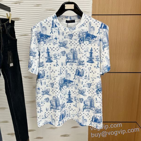 LOUIS VUITTON ブランドスーパーコピー 2025割引セール チノパン 狙える優秀アイテム ルイ ヴィトン 半袖Tシャツ