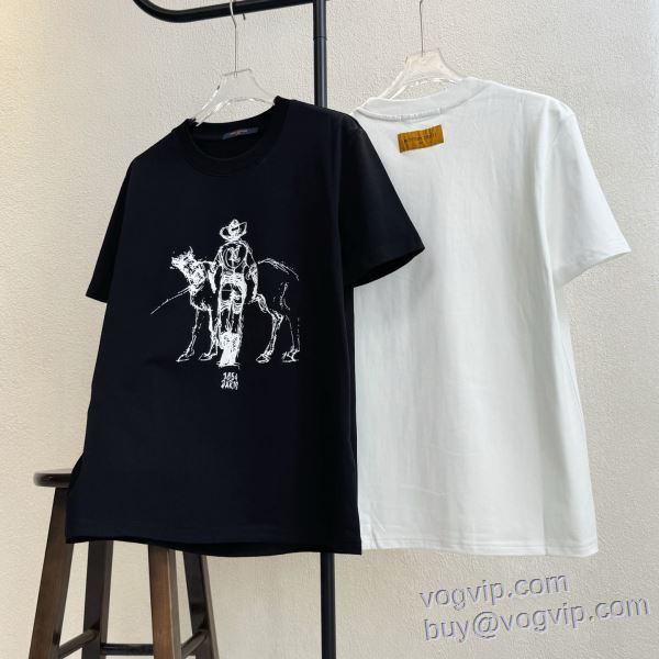 ルイ ヴィトン コピーブランド 2025人気定番豊富な 半袖Tシャツ 2色可選 限量販売