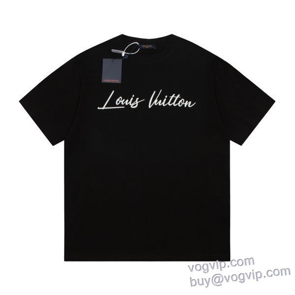 魅惑 ルイ ヴィトン LOUIS VUITTON ブランドスーパーコピー 半袖Tシャツ 2色可選 2025限定セール新品