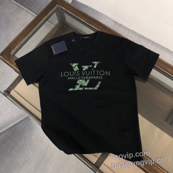ルイ ヴィトン LOUIS VUITTON 2025新商品！ 半袖Tシャツ 2色可選 ブランドコピー 大人の個性を