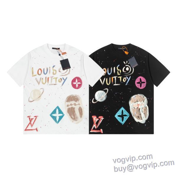 ランキング商品 半袖Tシャツ 2色可選 ルイ ヴィトン LOUIS VUITTON 2025新作入荷人気 コピーブランド