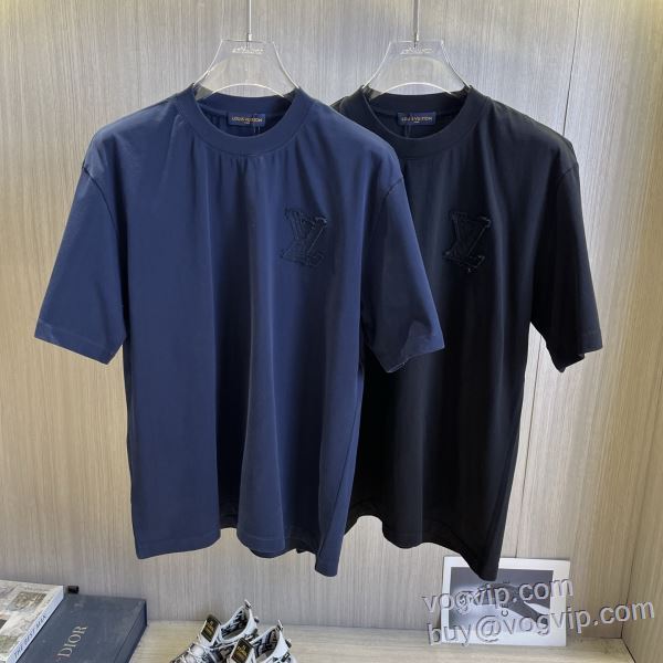 スーパーコピー ルイ ヴィトン LOUIS VUITTON 2025年モデル入荷 半袖Tシャツ 2色可選 肌触りのいい