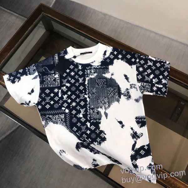 2025最新入荷 スーパーコピー 激安 ルイ ヴィトン LOUIS VUITTON お洒落自在 半袖Tシャツ 3色可選