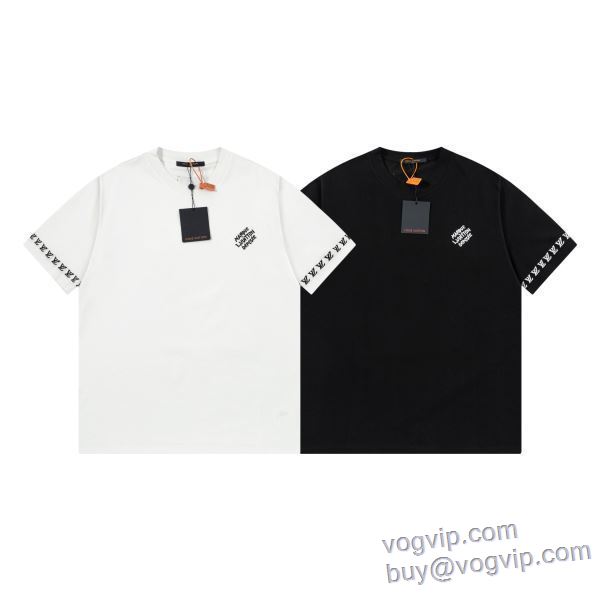 LOUIS VUITTONコピー ブランド 2025HOT人気セール ルイ ヴィトン 半袖Tシャツ 2色可選 数に限りがある